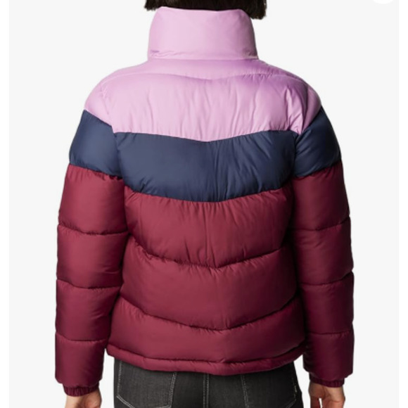 Columbia Women's Size M Puffect Jacket Warm Winter Purple Pink Blue - Picture 8 of 8